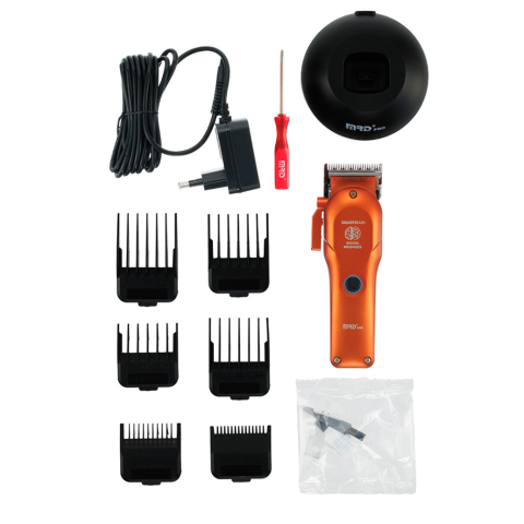 MRD-HC-3969ST orange Машинка для стрижки, 7200 об/мин, нож 45 мм, 0,3-4,0 мм, 6 насадок