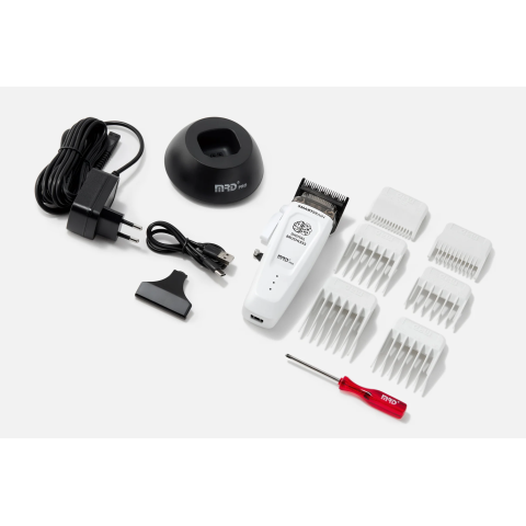 MRD-HC-90-4 white Машинка для стрижки, 7200 об/мин, нож 45 мм, 0,3-4,0 мм, 6 насадок