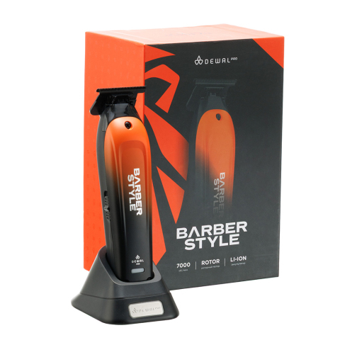 03-086 DEWAL PRO BARBER STYLE Машинка для стрижки окантовочная 7200 об/мин., T-нож 40 мм, 3 насадки,