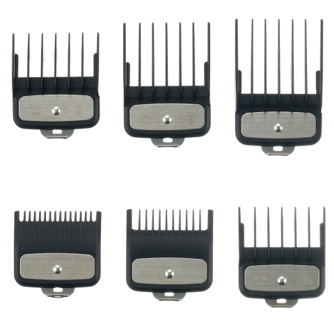03-085 DEWAL PRO BARBER STYLE Машинка для стрижки 7000 об/мин., нож 45 мл, 08 - 1,6 мм, 6 насадок, 8 Вт