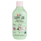 HAPPY LAB KIDS 3в1 Пена+Гель+Шампунь Вишнёвая жвачка, 300 мл.