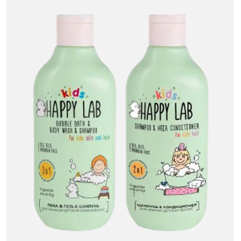 HAPPY LAB KIDS Набор Сладкое яблочко, 2*300 мл.