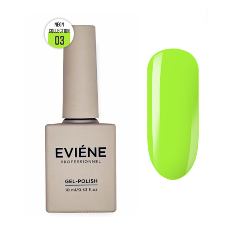 EVIENE Гель-лак Неоновый №03 лаймовый, 10 мл.