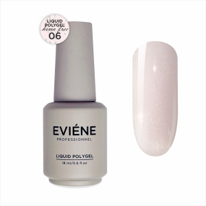 EVIENE Жидкий полигель №06 нежно-розовый с шиммером, 18 мл.