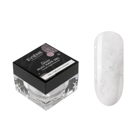 EVIENE Гель для моделирования с шиммером №05 молочный с поталью, 15 мл.