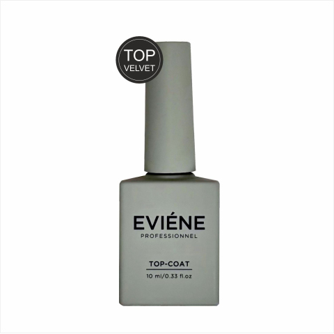 EVIENE Топ для гель-лака без липкого слоя Бархатный, 10 мл.