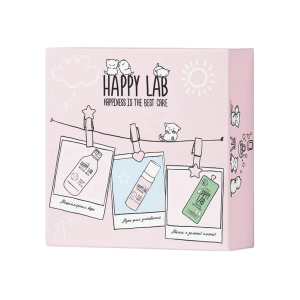 HAPPY LAB Набор для ухода за лицом Clean Face (Мицеллярная вода + мусс для умывания+ маска для лица)