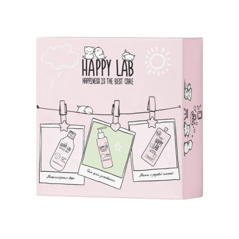 HAPPY LAB Набор для ухода за лицом Dream Face (Мицеллярная вода + гель для умывания + маска для лица)