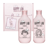 HAPPY LAB Набор Шампунь Восстановление и питание + Кондиционер Блеск и гладкость