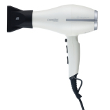 03-114 White DEWAL Фен Exception Compact, 2200 Вт, 2 насадки, ионизация, компактный