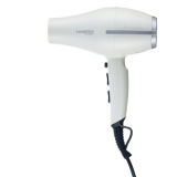 03-114 White DEWAL Фен Exception Compact, 2200 Вт, 2 насадки, ионизация, компактный