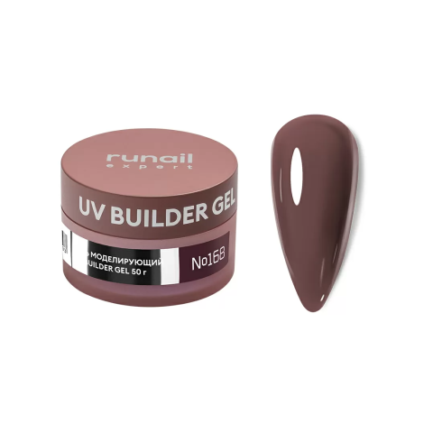 168/50 RuNail Expert Моделирующий УФ Builder гель, 50 гр.