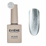 EVIENE Гель-лак Luster №01 - серебро, 10 мл.