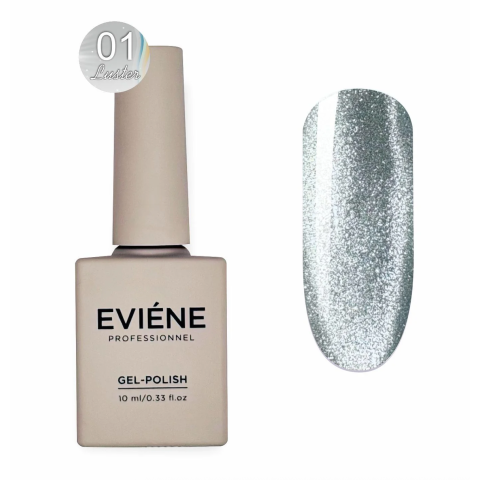 EVIENE Гель-лак Luster №01 - серебро, 10 мл.