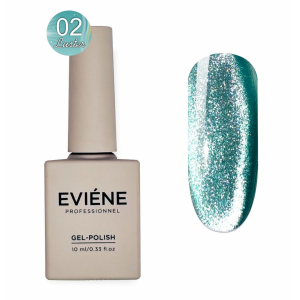 EVIENE Гель-лак Luster №02 - бирюзовый, 10 мл.