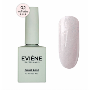EVIENE Milk Shine Светоотражающая основа №02 - розовый, 10 мл.