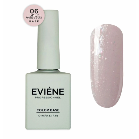 EVIENE Milk Shine Светоотражающая основа №06 - пыльно-розовый, 10 мл.