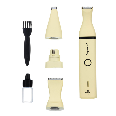 GRN5 Yellow Триммер-гриндер DEWAL PRO Grooming желтый 4 в 1, аккум/сет 5W