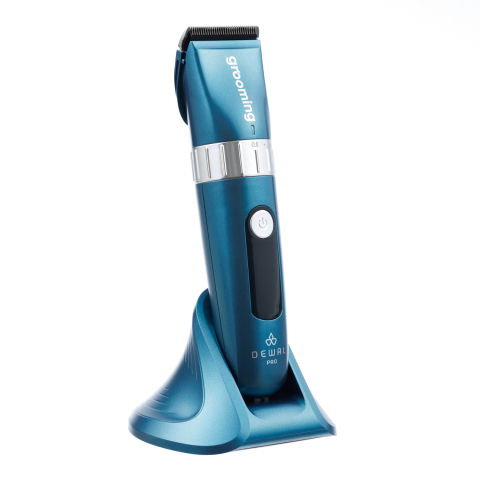 GRT5 Emerald Машинка для стрижки животных DEWAL PRO Grooming изумрудная, аккум/сет 8W, нож 40 мм, 4 насадки